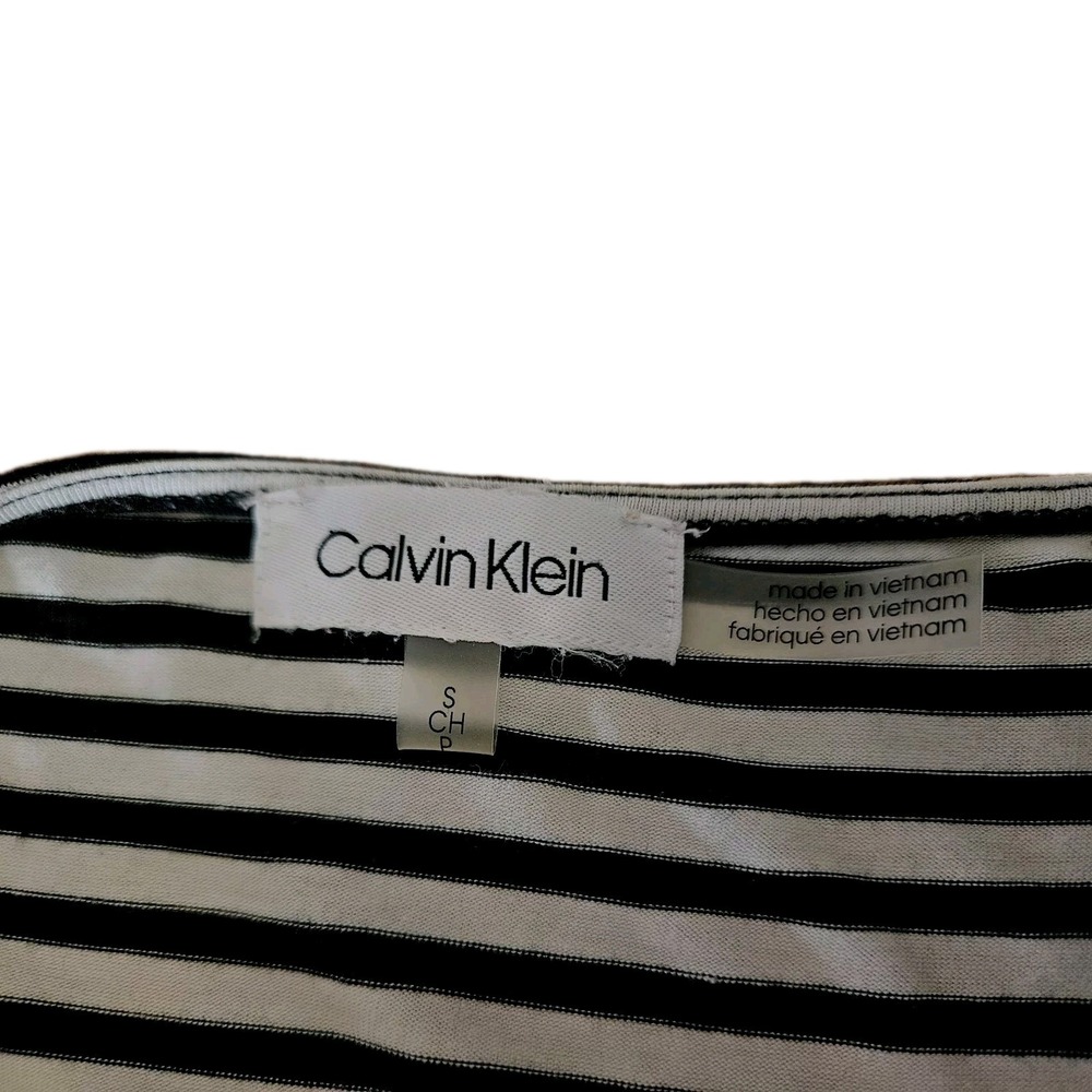 Calvin Klein SCH. Black And White Stripes. Smoke Free Home. Used. Perfect State